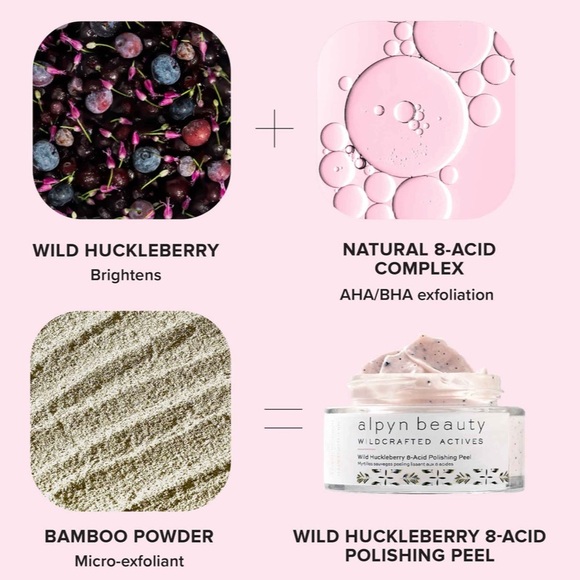 ALPYN BEAUTY Wild huckleberry 8-acid polishing peel mask - Picture 4 of 4